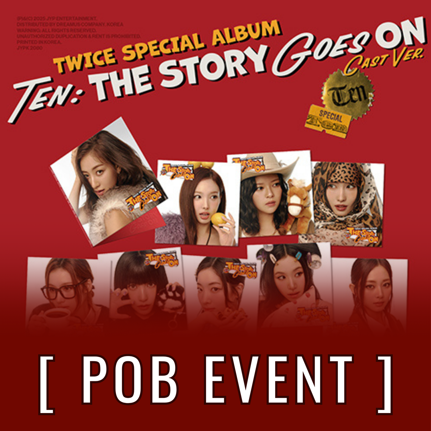 [ POB EVENT ] TWICE - TEN: The Story Goes On Cast Ver Korean POBs