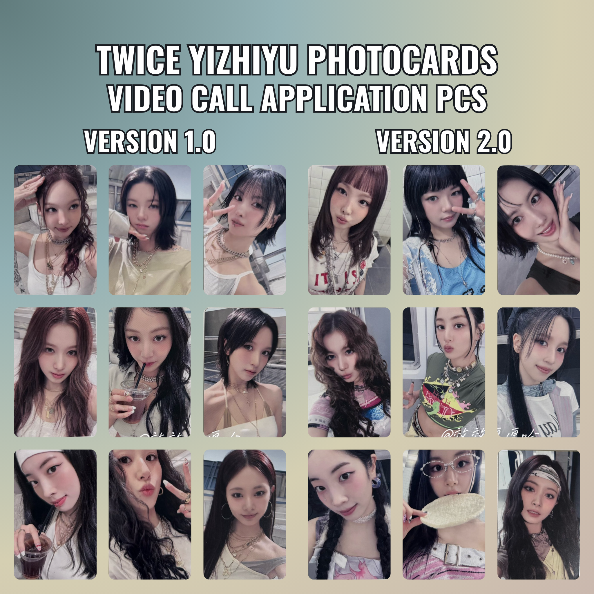 残数少】TWICE yizhiyu THIS IS FOR 2.0 トレカ9種 TWICE IS FOR ( china