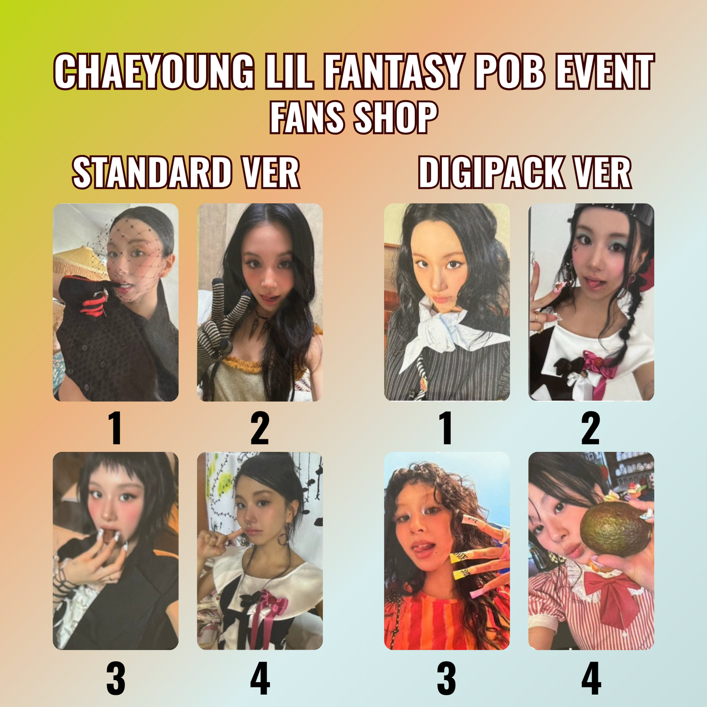 [ POB EVENT ] CHAEYOUNG - Lil Fantasy Korean POBs