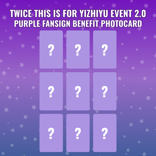 [ PC ] TWICE - 2.0 Yizhiyu Purple Fansign Event Photocard