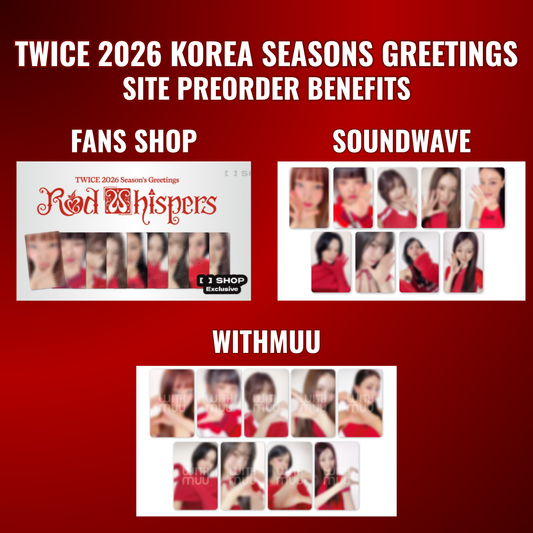 [ POBs ] - TWICE - Red Whispers 2026 Korea Season's Greetings
