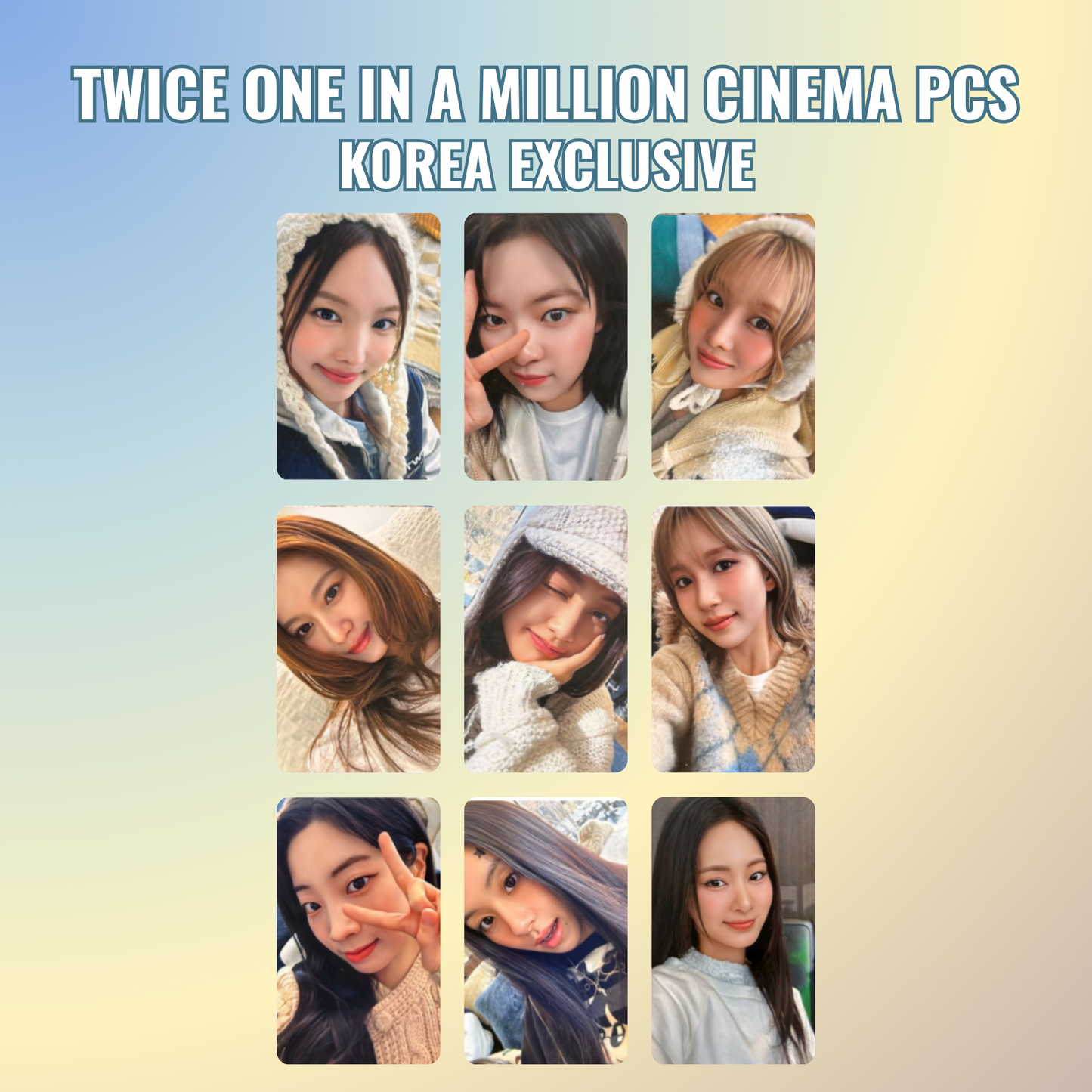 [ PC ] - TWICE - One in a Million Cinema Photocard Korea Exclusive