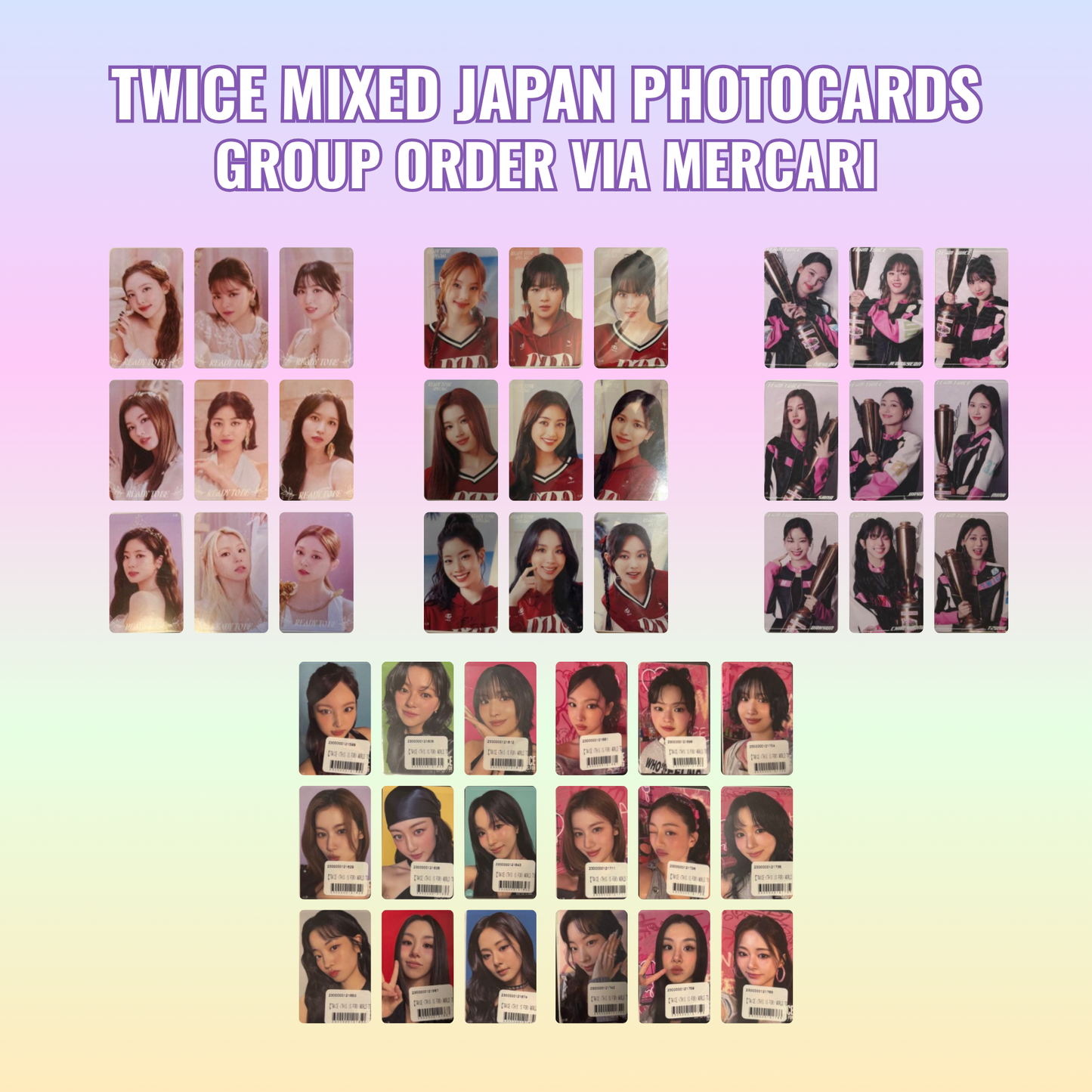 [ PC ] TWICE - Mixed Japan Mercari Photocards