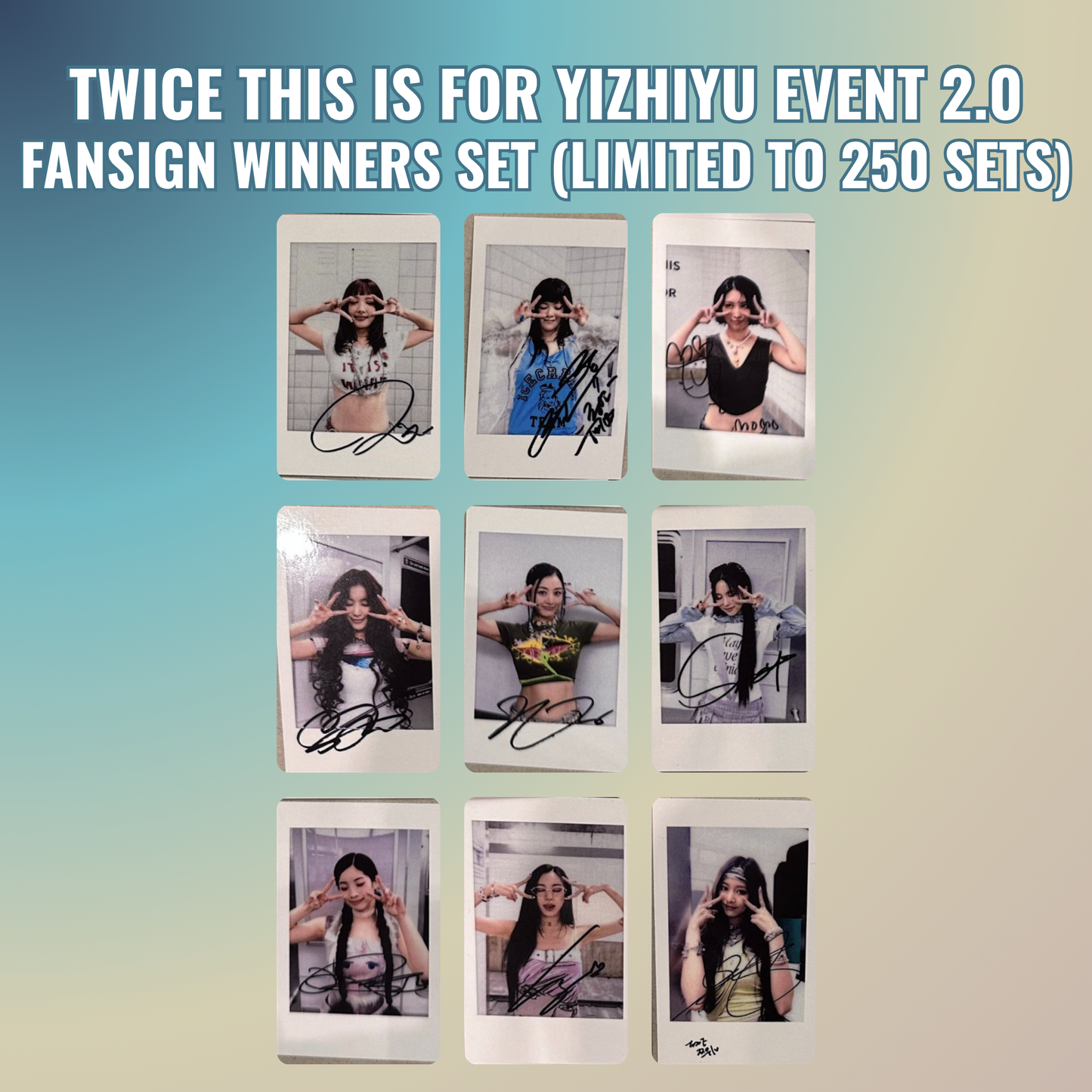[ PC ] TWICE - 2.0 Yizhiyu Winners Fansign Event Photocard