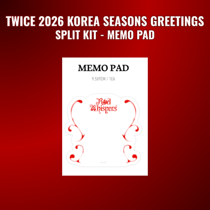 [ SEASONS GREETINGS ] - TWICE - Red Whispers 2026 Korea Season's Greetings