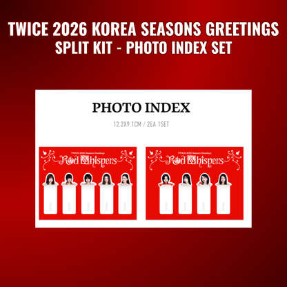[ SEASONS GREETINGS ] - TWICE - Red Whispers 2026 Korea Season's Greetings