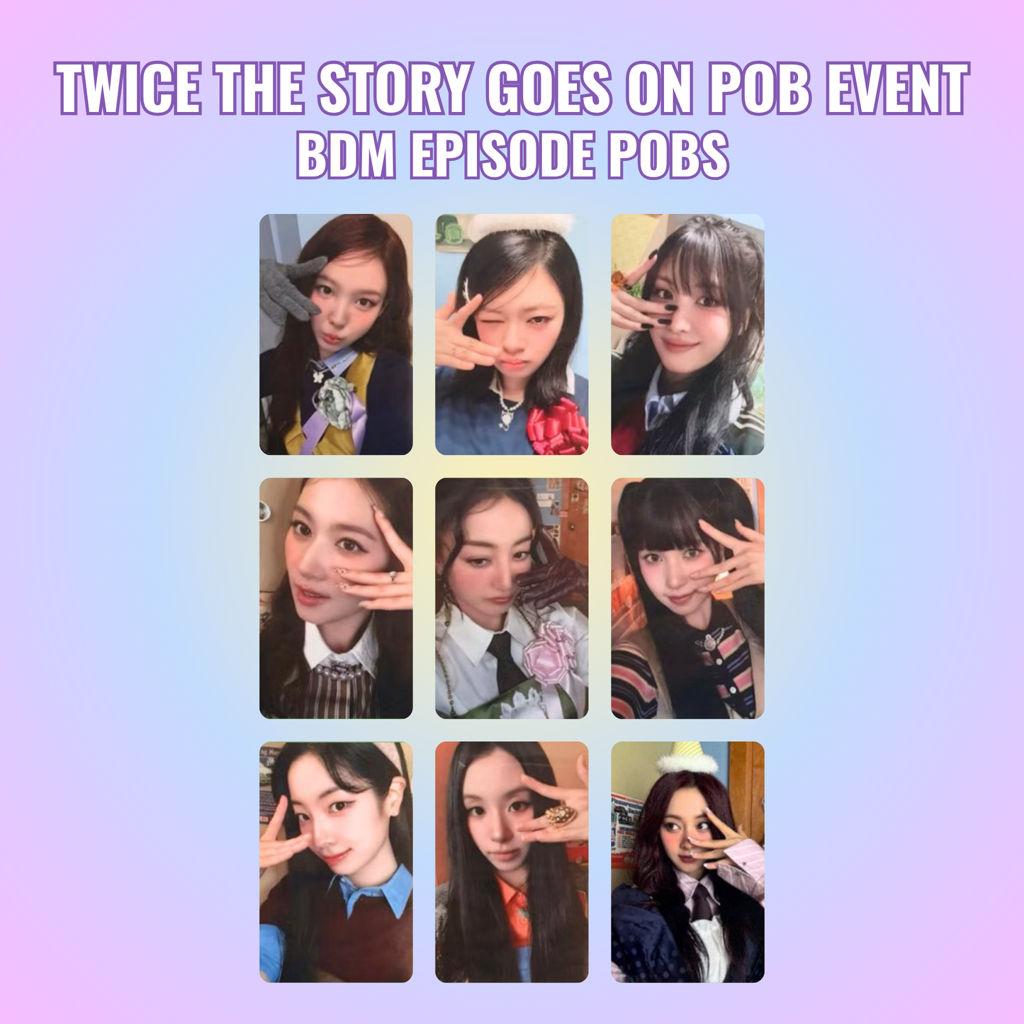 [ POB EVENT ] TWICE - TEN: The Story Goes On Episode Ver Korean POBs