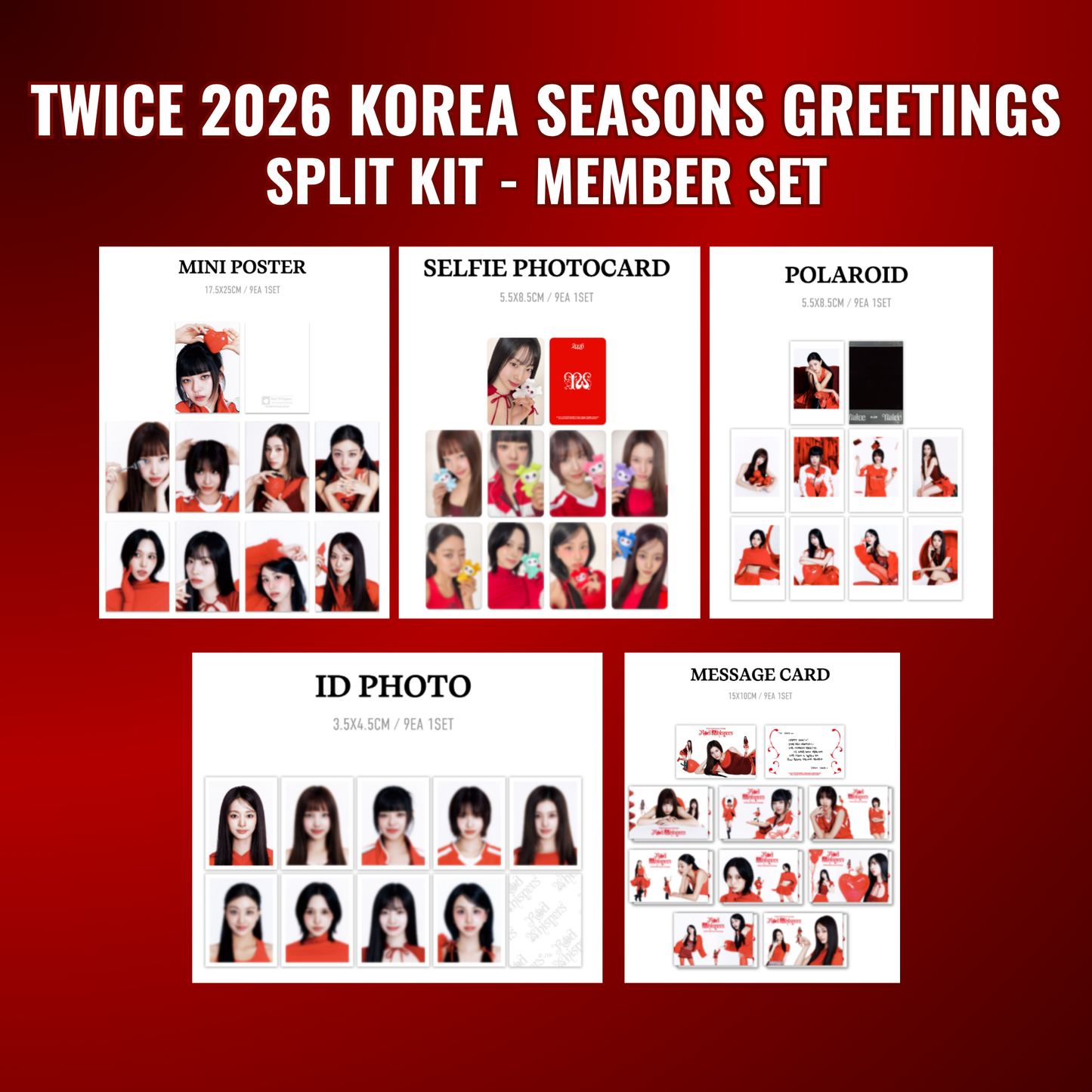 [ SEASONS GREETINGS ] - TWICE - Red Whispers 2026 Korea Season's Greetings